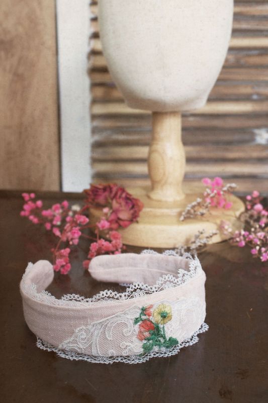 Haarreif-Blume-Rosa