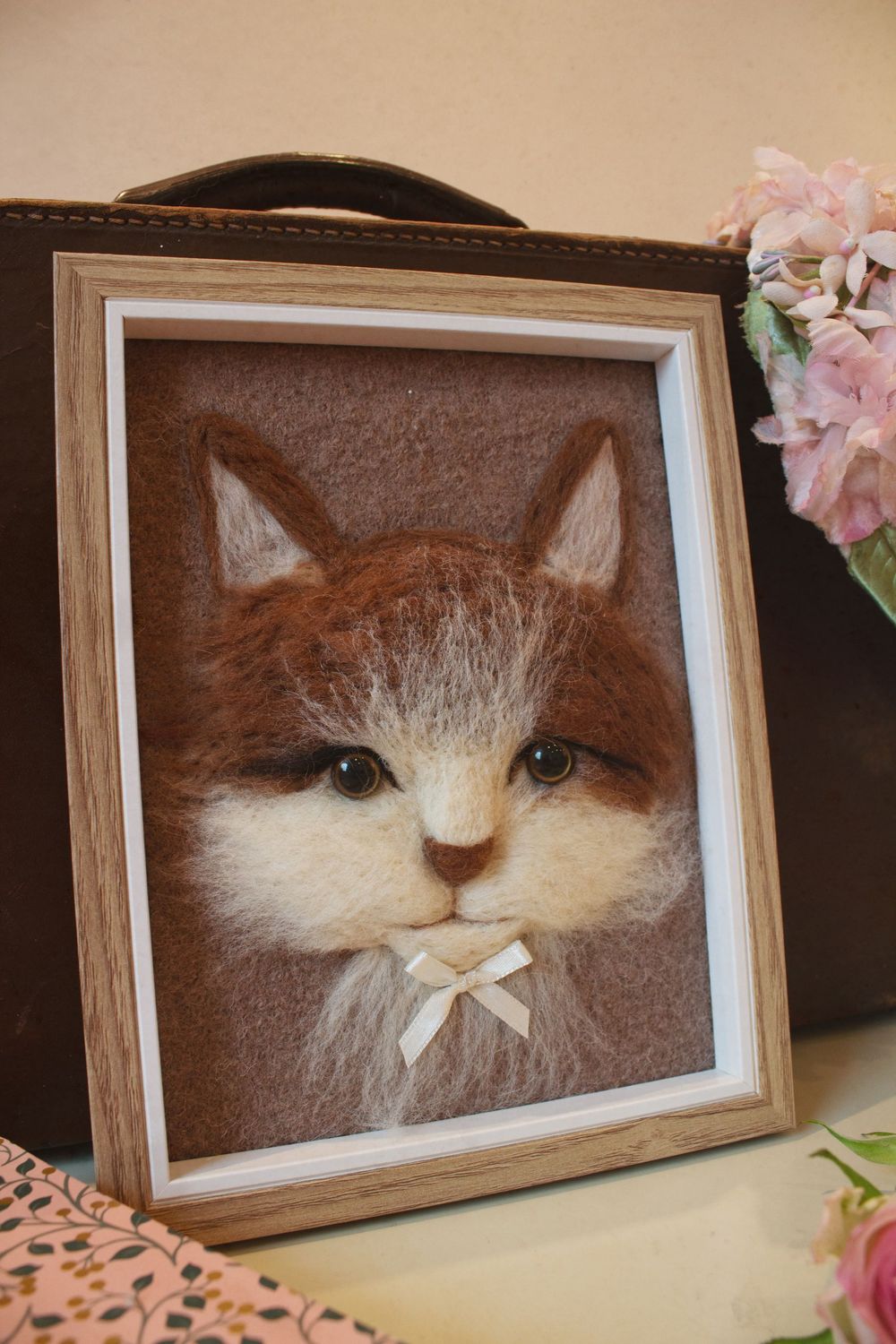 Gemälde. Katzenmädchen