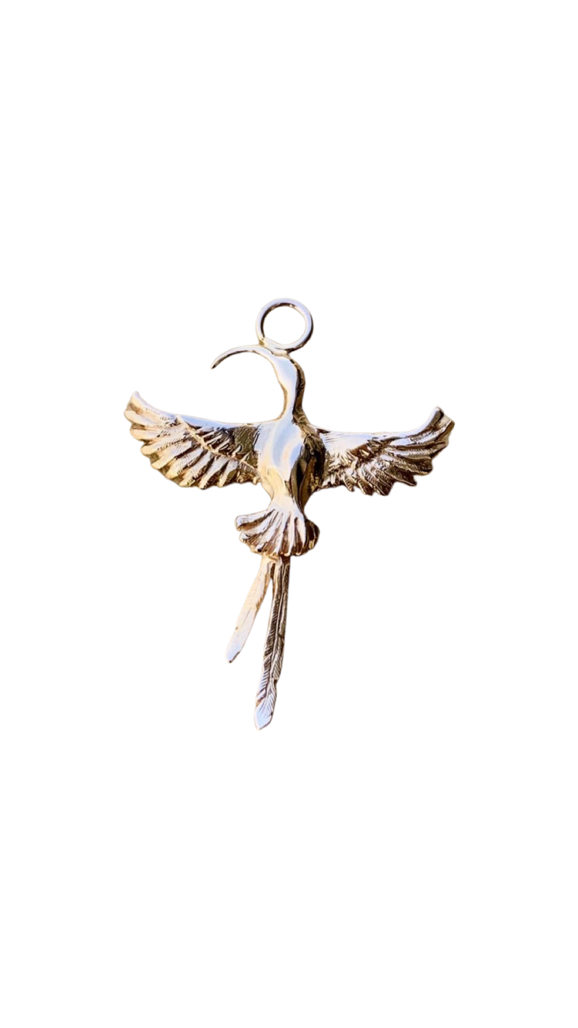 Sunbird in Flight Necklace Charm