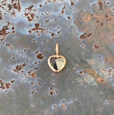 Earth-Cut Diamond Heart Pendant