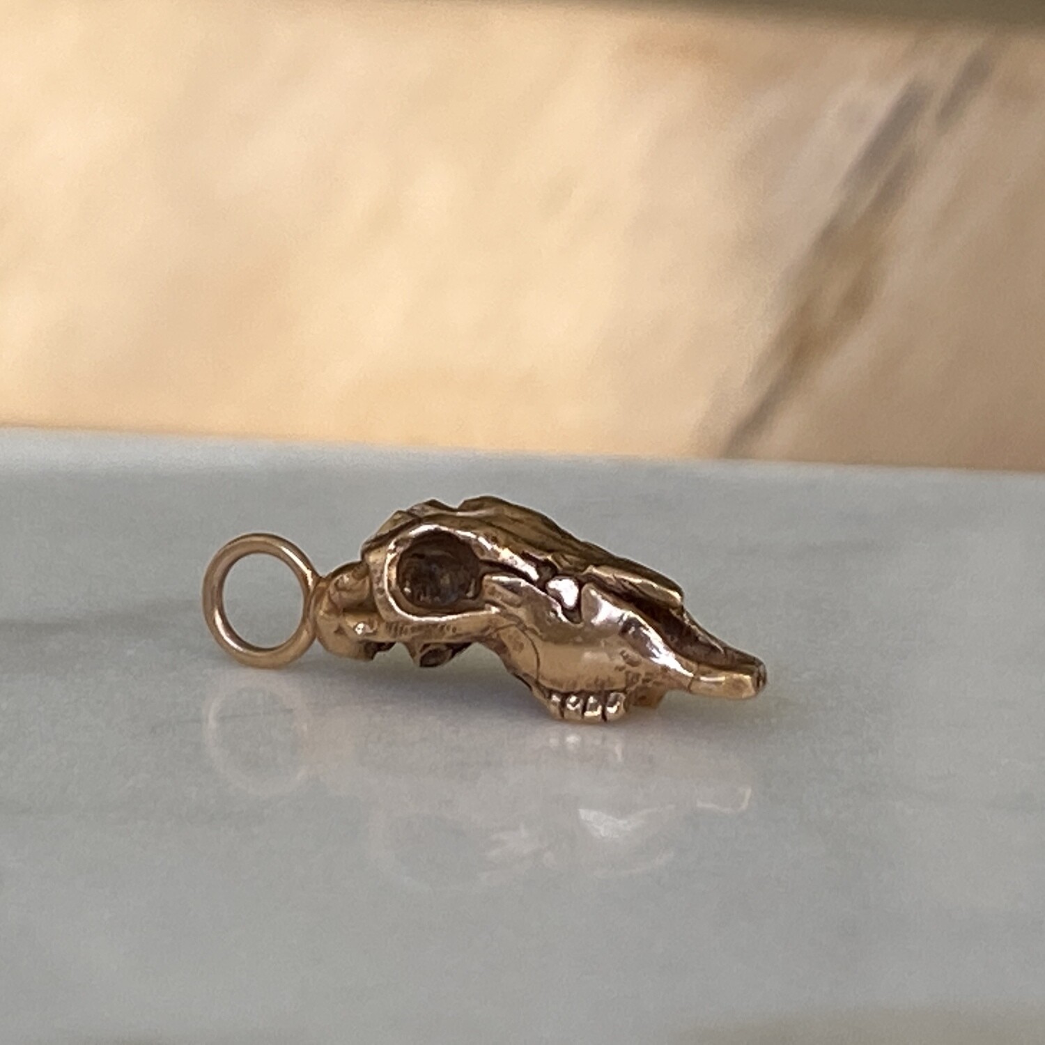 Ukusa Gemsbok Skull Necklace Charm