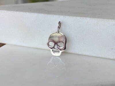 Flat Skull Necklace Charm