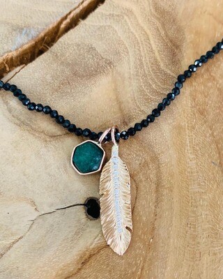 Feather Necklace Charm