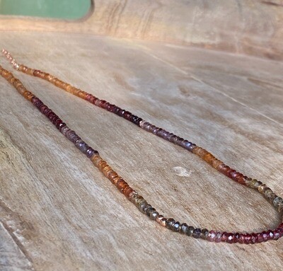 Nzuri Necklace in Tunduru Garnet & Sapphire