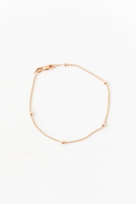 Gold Bead Bracelet Chain