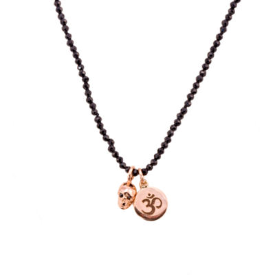 Mikayla Necklace with Vivre Skull and Disk Mikayla Necklace with Vivre Skull and Disk