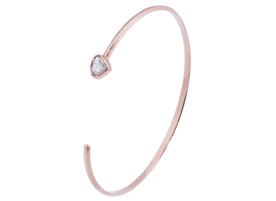 Gold Arm Cuff with Solo Earth-Cut Diamond Gold Arm Cuff with Solo Earth-Cut Diamond