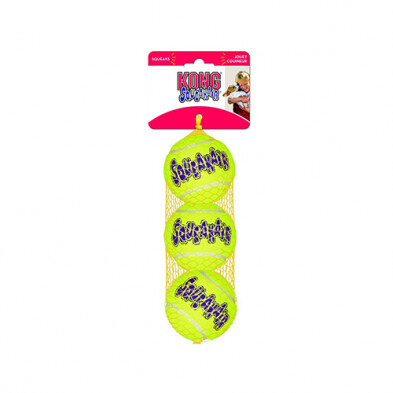 KONG \ Squeaker Tennis Ball, Size: Small, Pack: 3