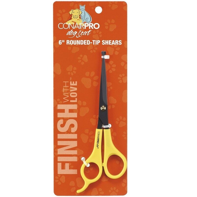 ConairPRO Round Tip Shears Dog  &amp; Cat 6 inches