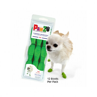 Pawz® Rubber Dog Boots, Size: Tiny (Apple Green)