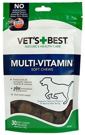 Vets Best Multi Vitamins Soft Chews Dog 30 Pack, Grams: 120 (30 Pack)