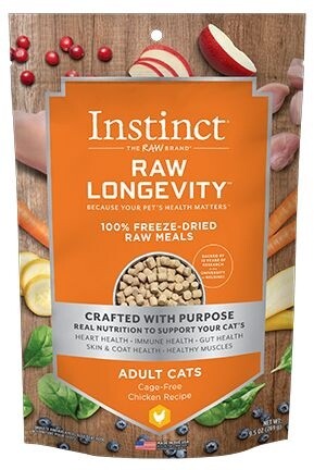 Instinct Longevity Freeze Dried Raw Meals Adult Chicken Cat