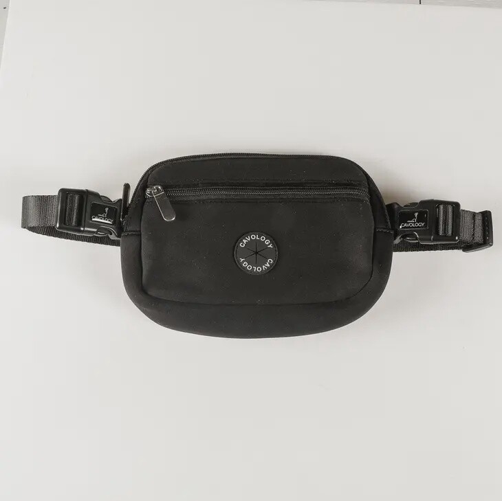 Cavology /  Fanny Pack Belt Bag Dog Mom Bag Black