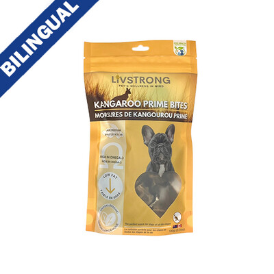 LIVSTRONG Kangaroo Prime Bites Air-Dried Dog Treat