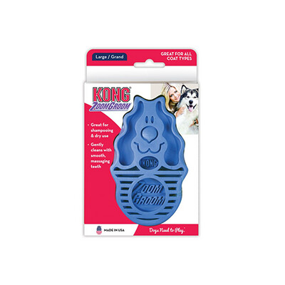 Kong® ZoomGroom® Boysenberry Large for Dogs