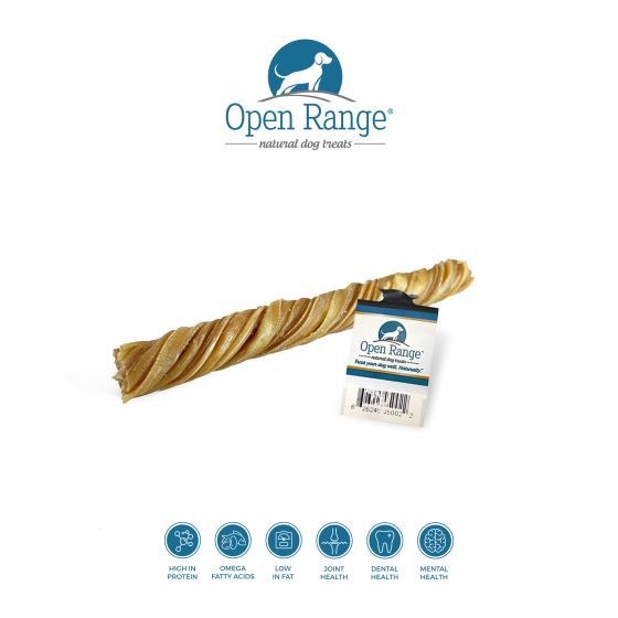 Open Range Beef Tripe Twist Dog 6&quot;