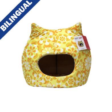 Ruff Love Cozy Cat Bed Flower Power 19&quot; x 19&quot;