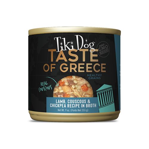 Tiki Dog™ Taste of the World Greece Lamb, Couscous &amp; Chickpea Recipe Wet Dog Food, Grams: 255