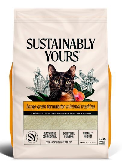 Sustainably Yours Natural Biodegradable Multicat Large Grains Cat Cat Litter