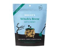 Bocce&#39;s Bakery HALLOWEEN Witch&#39;s Brew Beef Broth, Carrot &amp; Parsley Recipe Soft &amp; Chewy Dog Treats 6oz