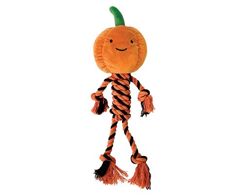 foufouBRANDS™ fouFIT™ HALLOWEEN Knotties Pumpkin Dog Toy