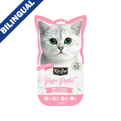 Kit Cat® Purr Purées® Tuna &amp; Salmon Cat Treat 4 x 15gm