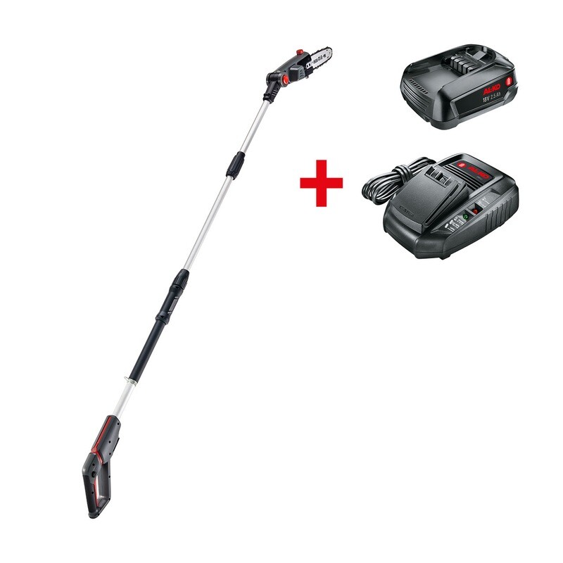 Pagarinātais akumulatora zaru zāģis AL-KO CSA 1820 18V Bosch Home and Garden Compatible (ar akumulatoru 2.5 Ah)