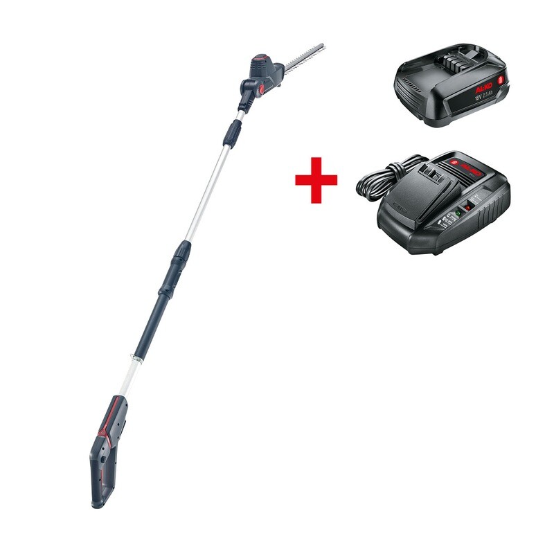 Pagarinātās akumulatora dzīvžoga šķēres AL-KO HTA 1845 18V Bosch Home and Garden Compatible (ar akumulatoru 2.5 Ah)