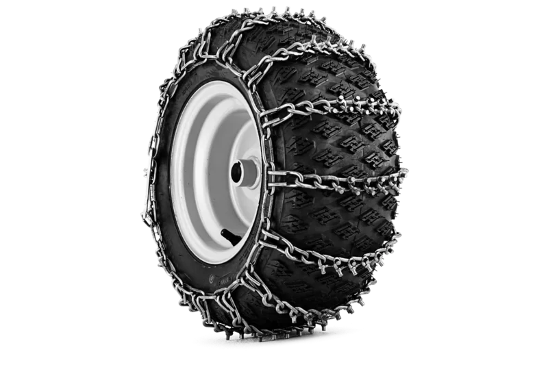 Sniega ķēdes 18x9.5-8" HUSQVARNA dārza traktoriem, ar radzēm, (1 pāris)