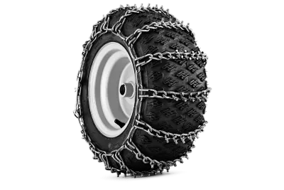 Sniega ķēdes 18x8.5-8" HUSQVARNA dārza traktoriem, ar radzēm (1 pāris)