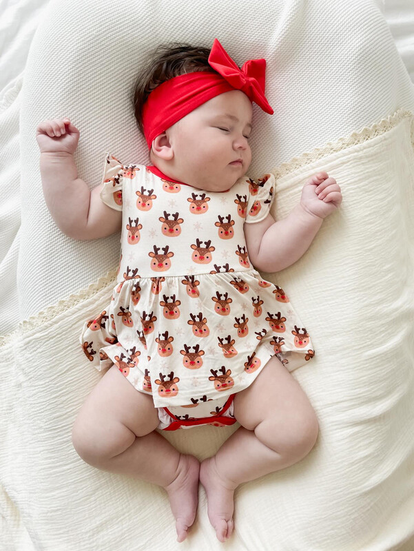 Frill Dress in Rudolph