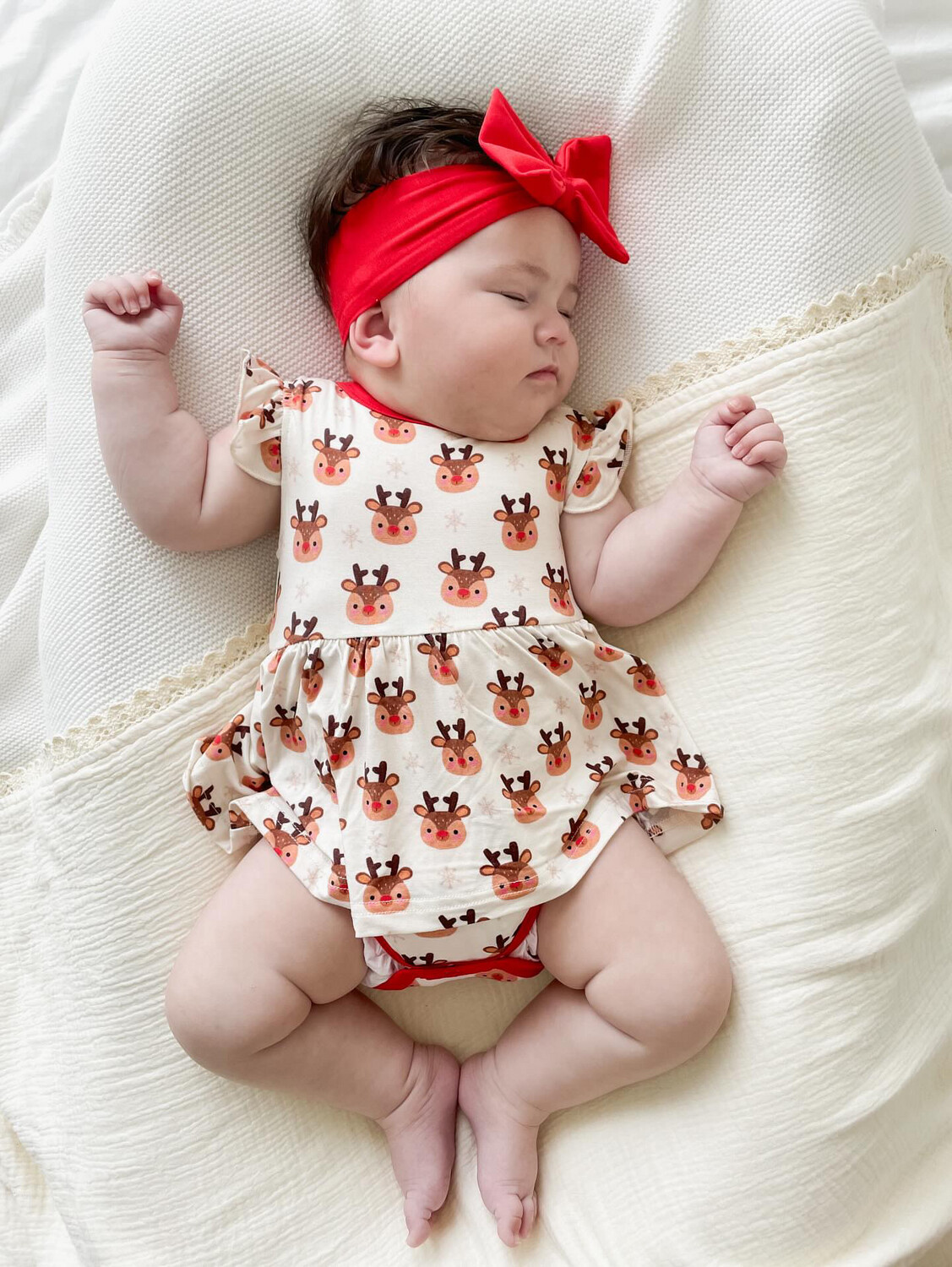 Frill Dress in Rudolph