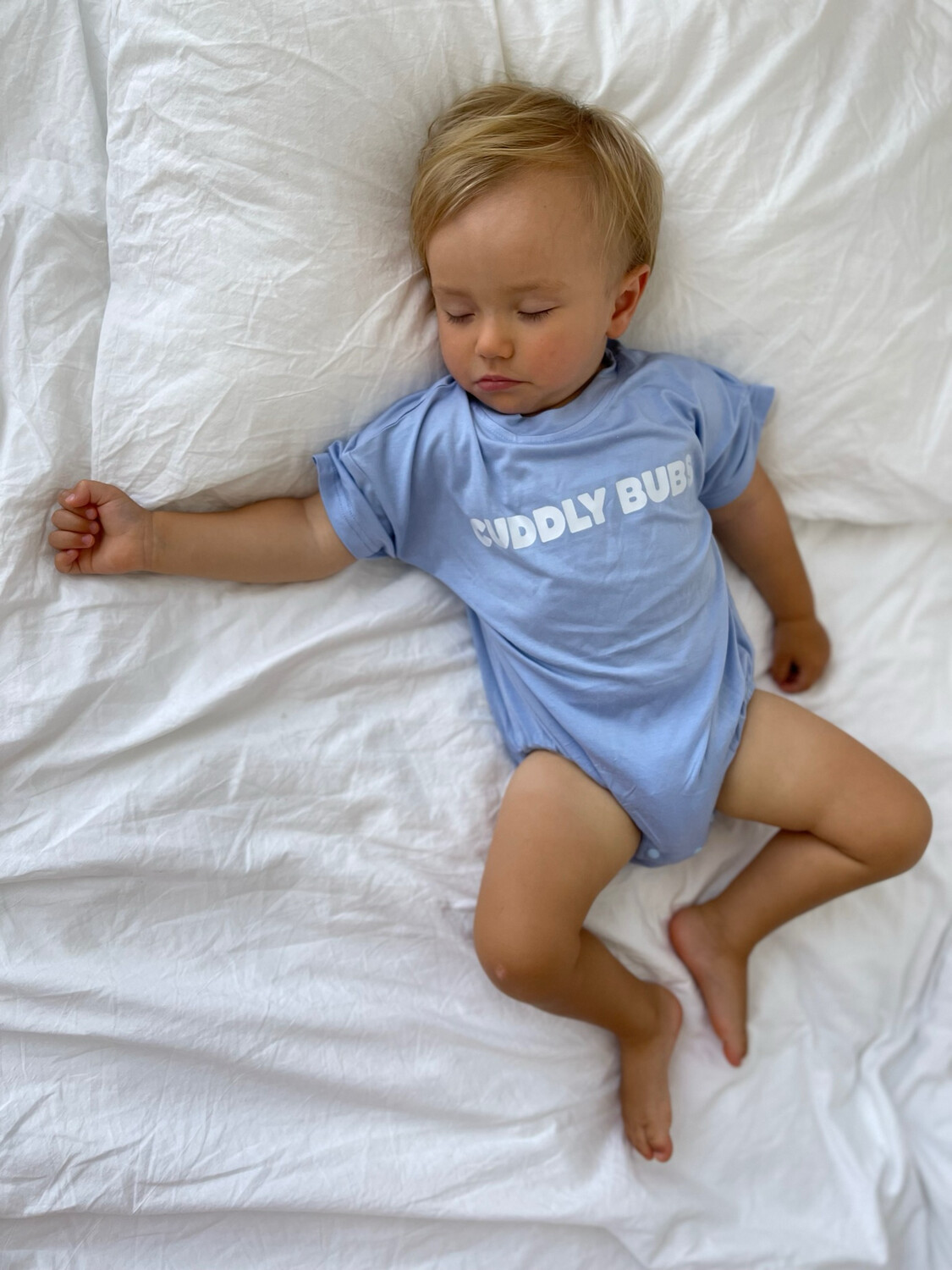 Bubble Romper in Blue