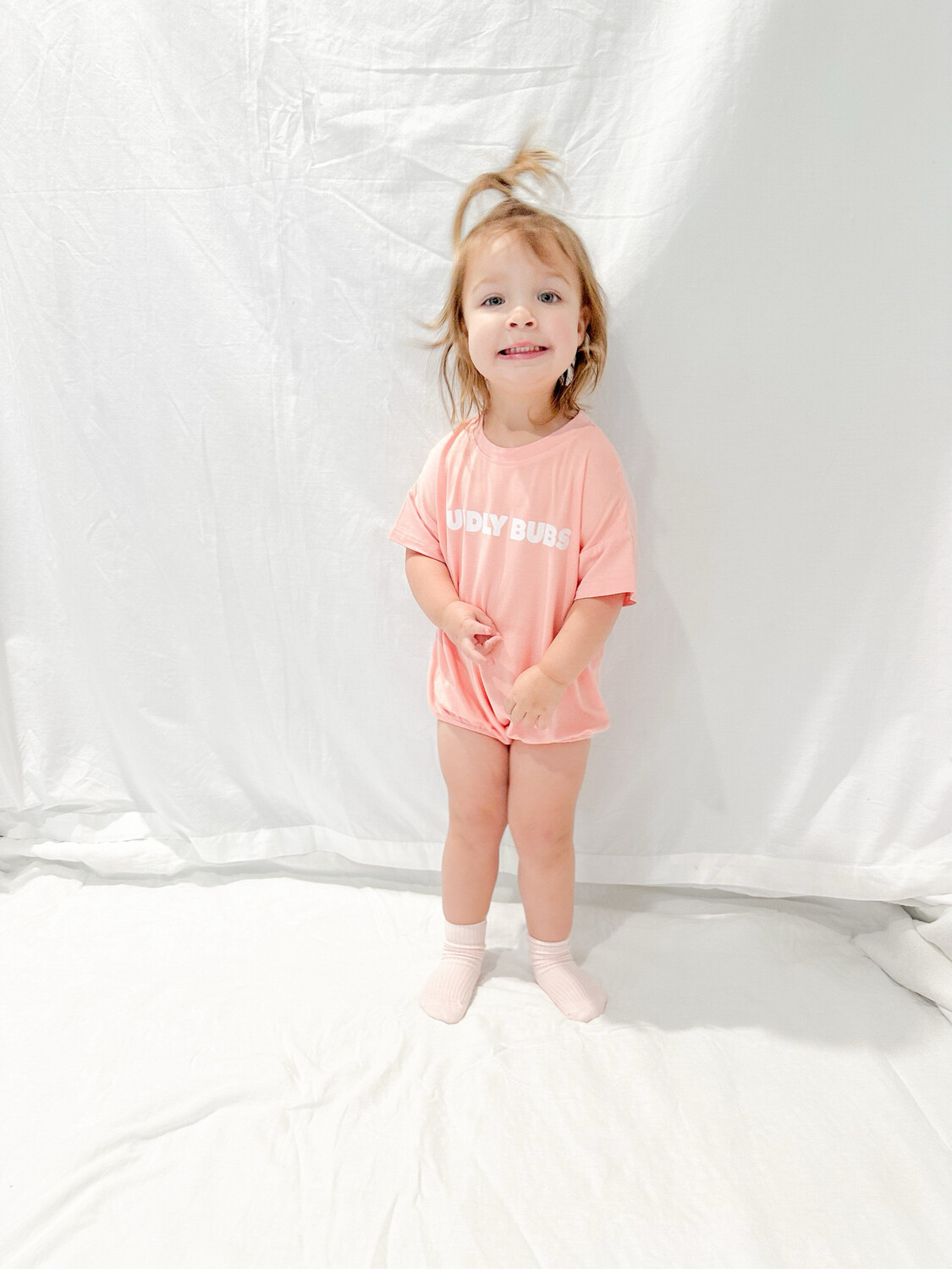 Bubble Romper in Coral