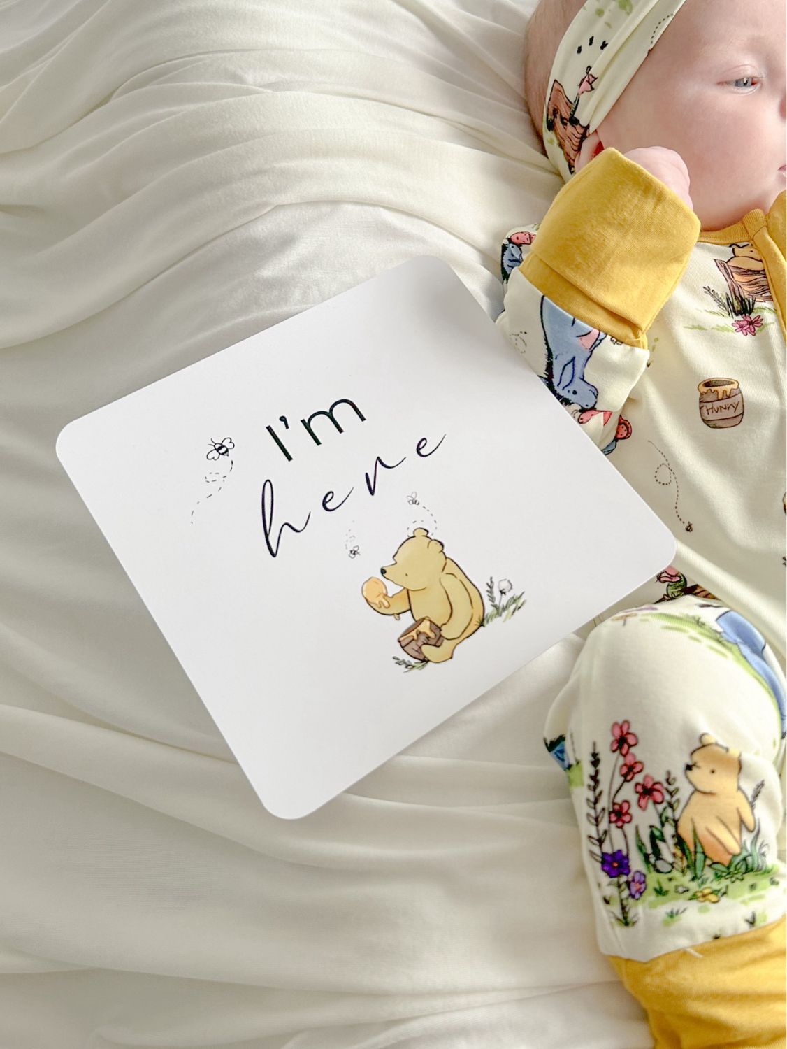Birth Announcement Card in Pooh & Friends