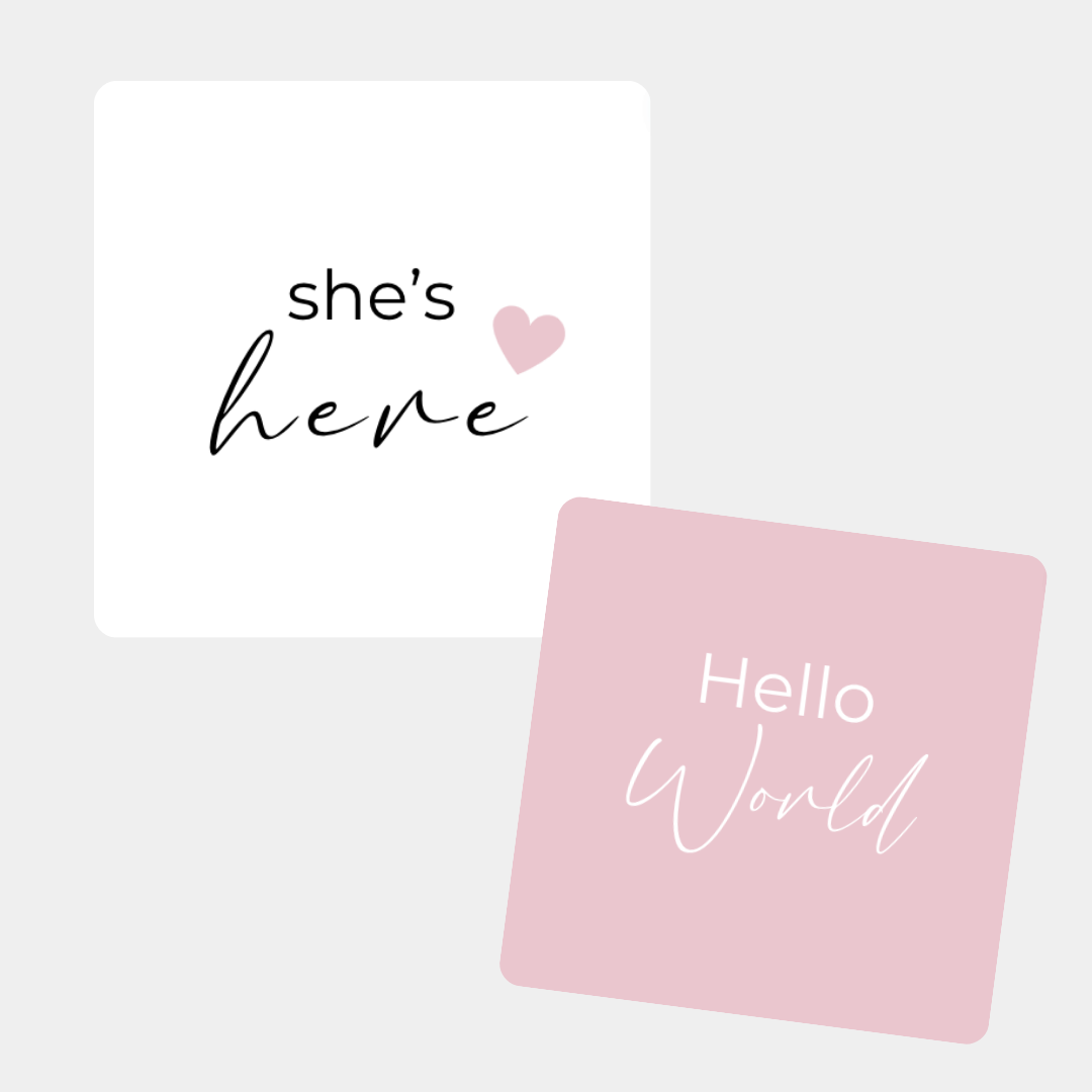 Birth Announcement Card in 