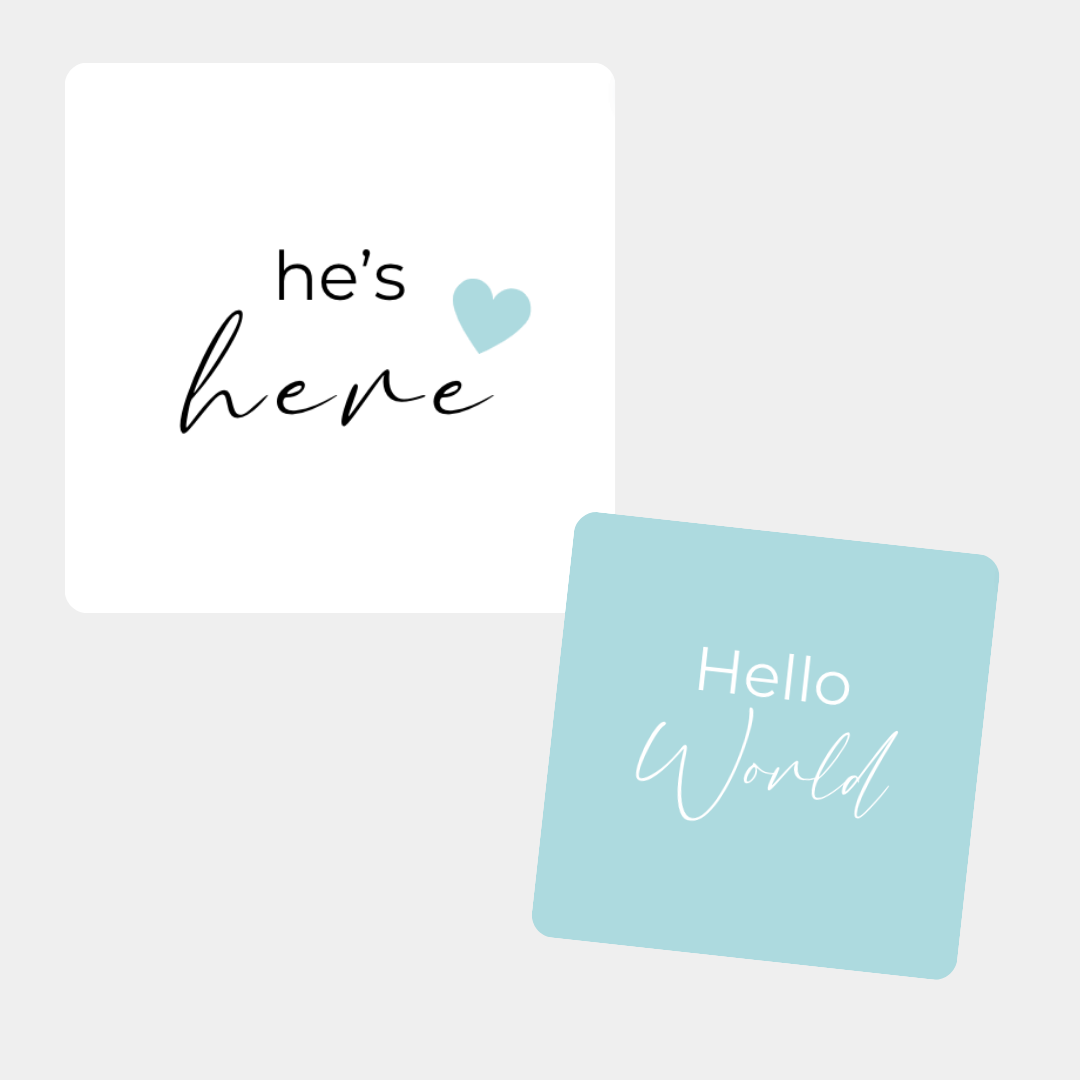 Birth Announcement Card in 