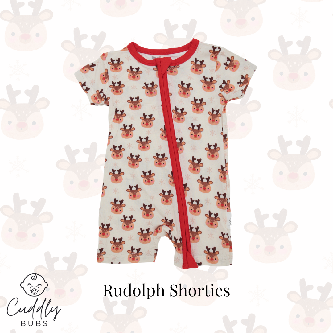 Cuddly Suit Shortie in Rudolph