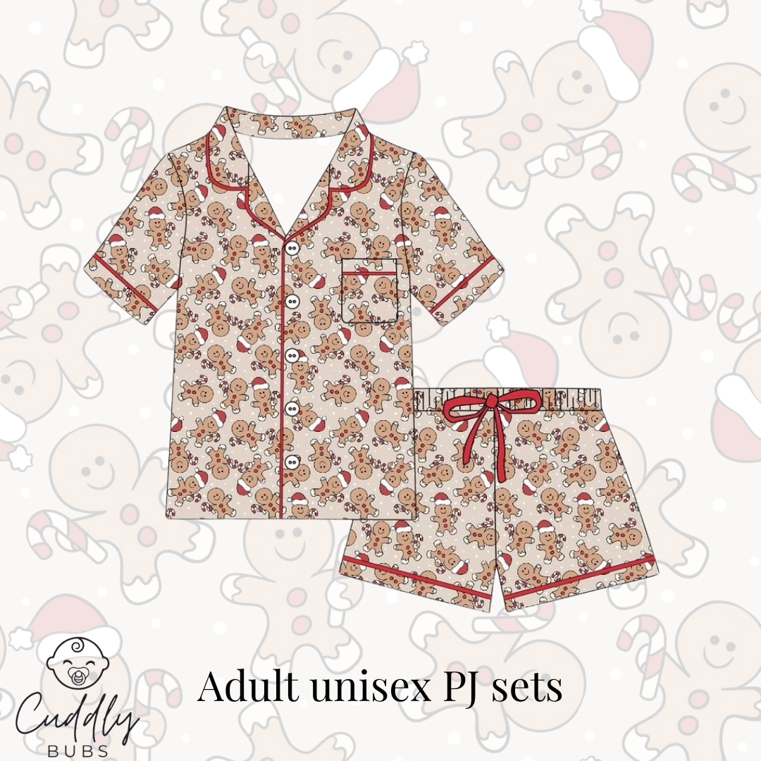 Adults PJ Set in Gingerbread