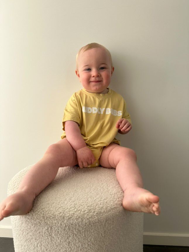 Bubble Romper in Yellow