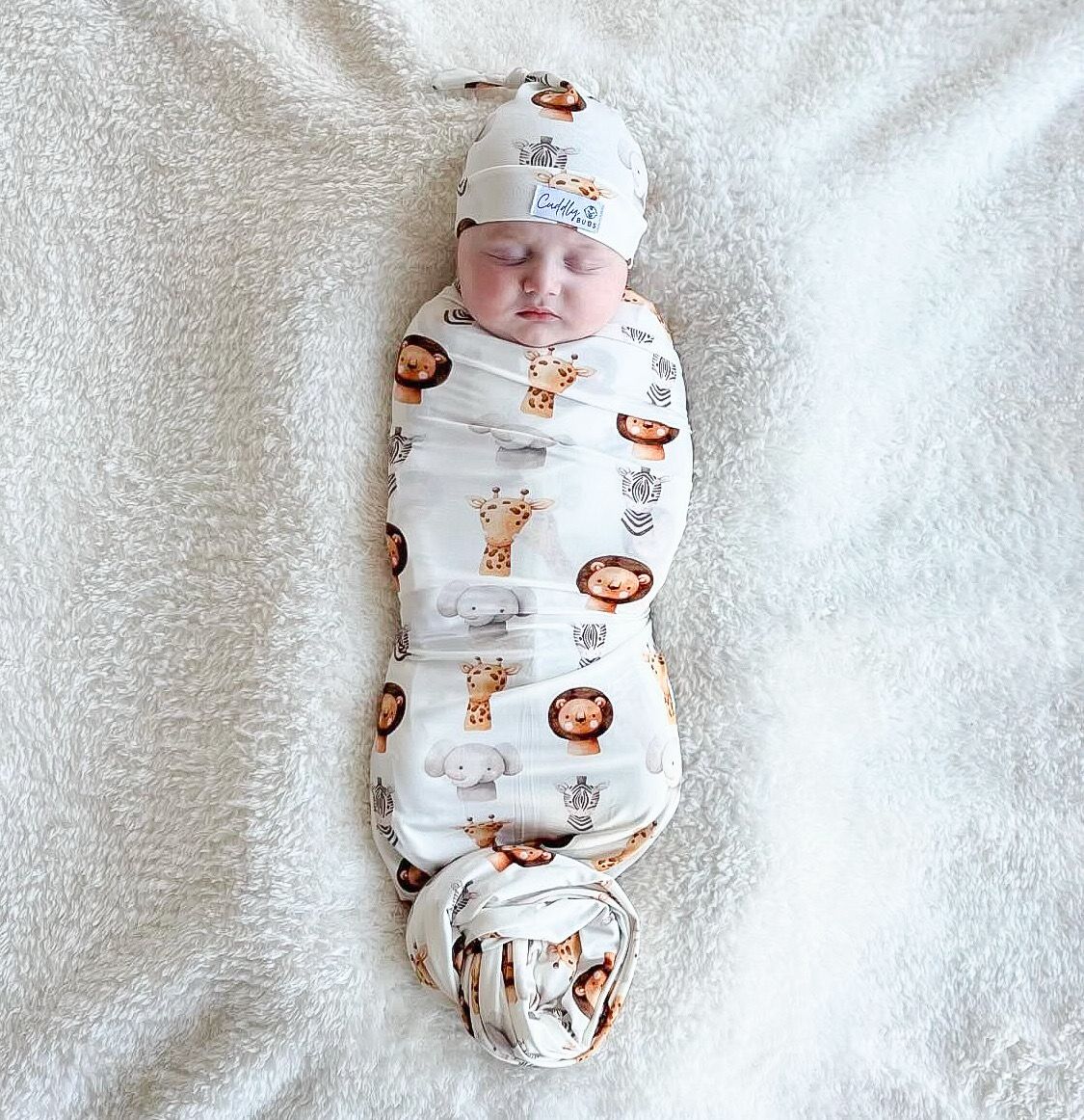 Swaddle in Safari Friends
