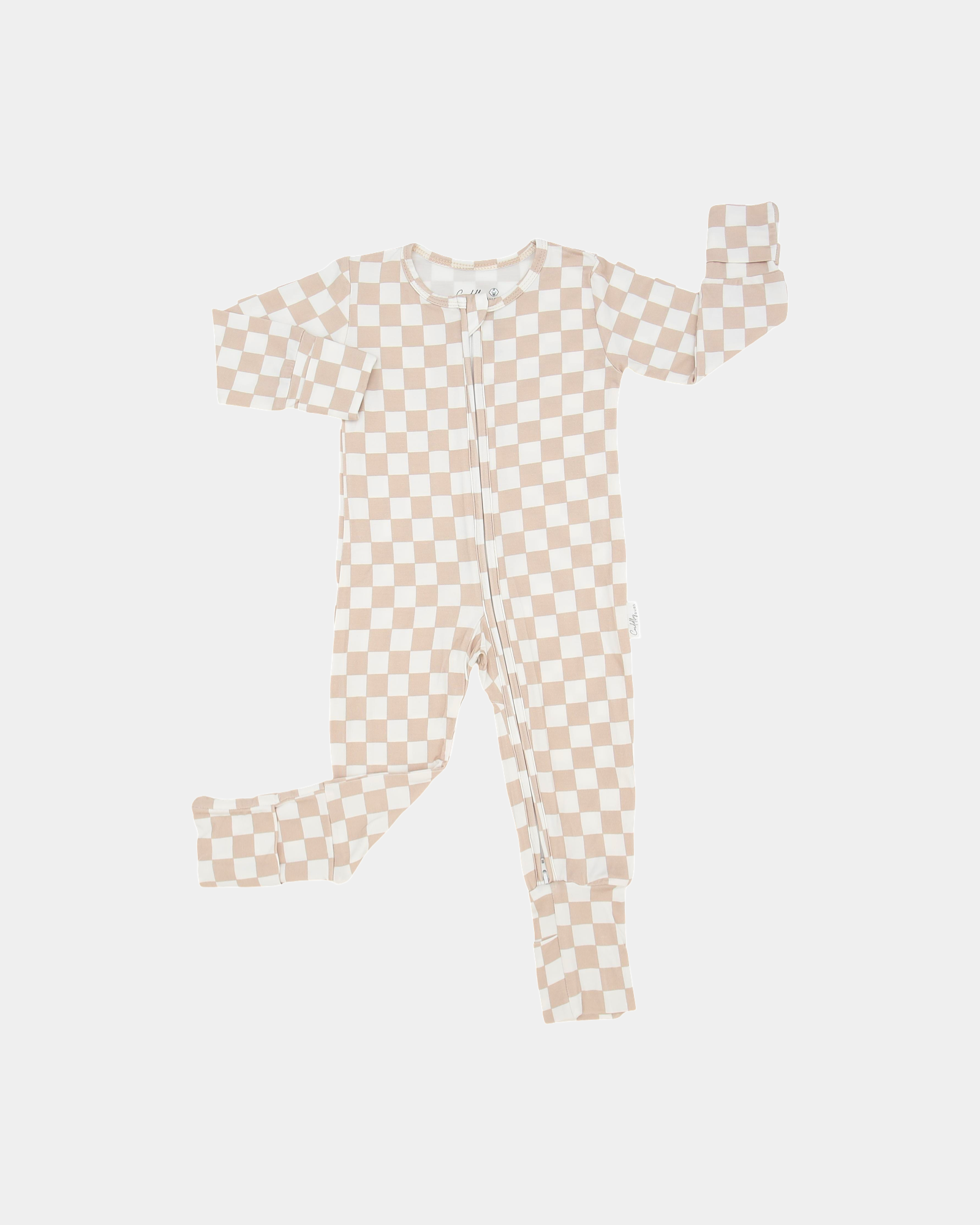 Cuddly Suit in Beige Checkers