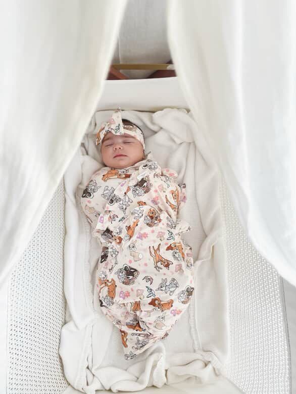 Swaddle Frill in Woodland Friends