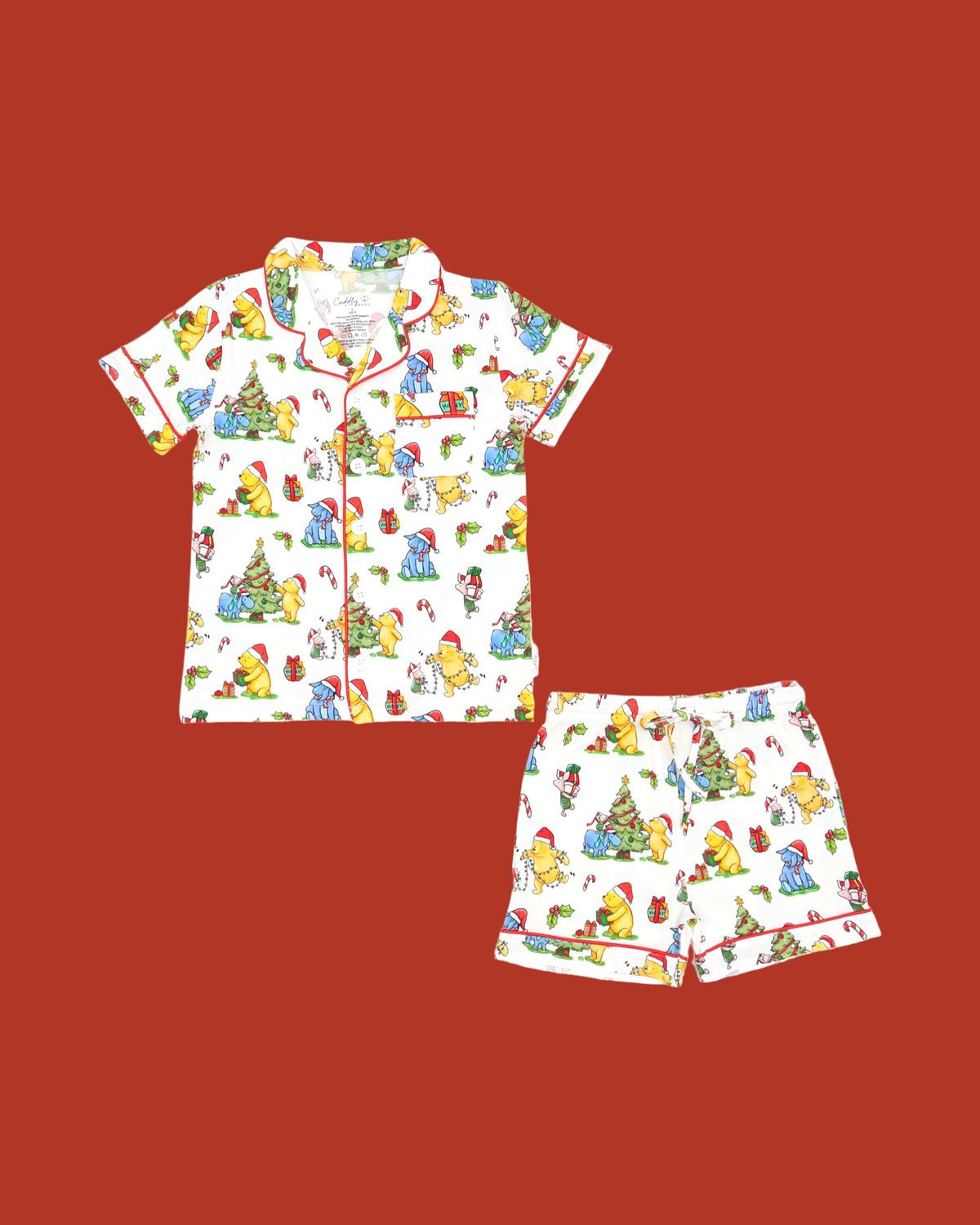 Adults Pj Set in Pooh & Friends CHRISTMAS * PRE ORDER ITEM *