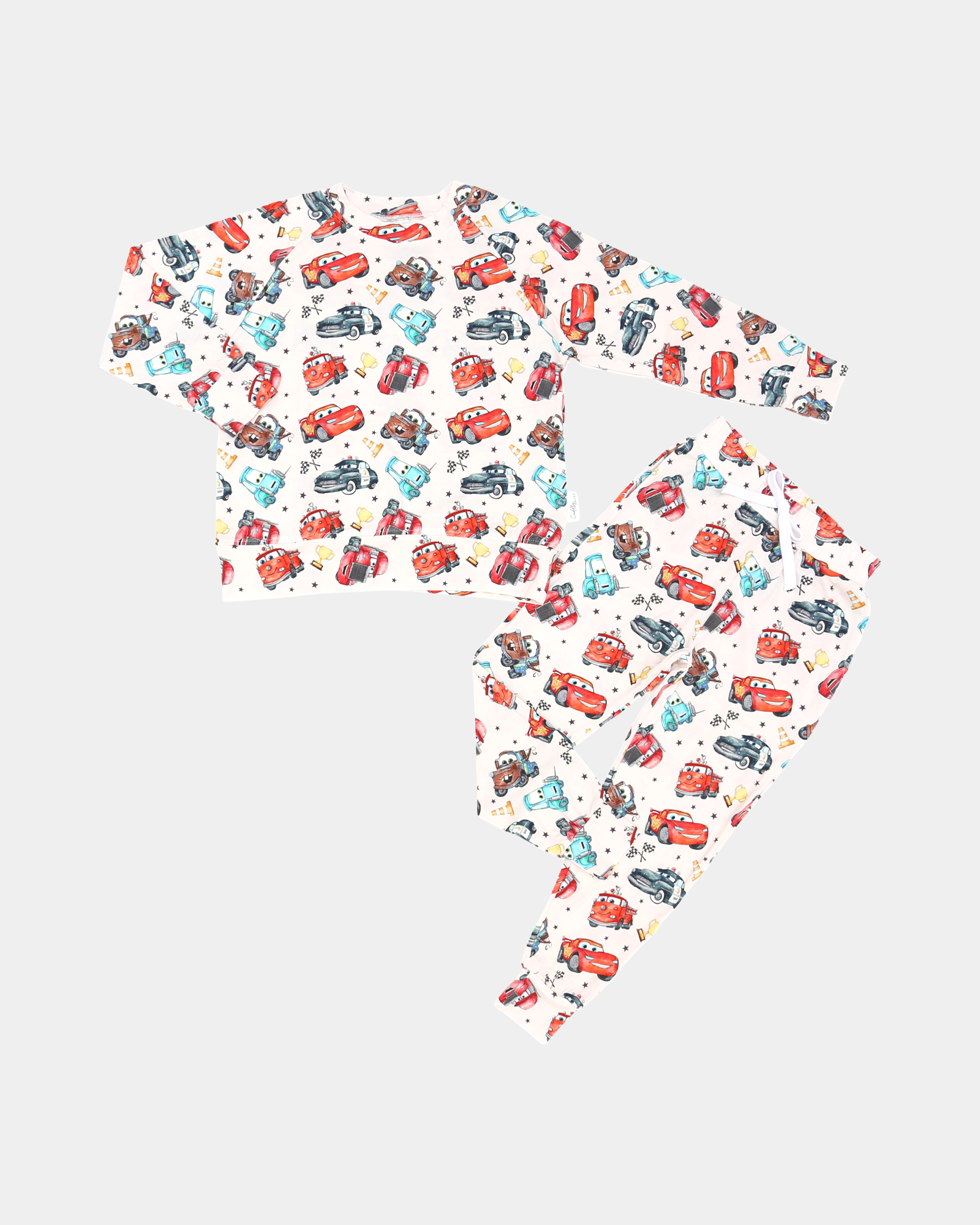 Kids Pj Set in Cars - Long Sleeve