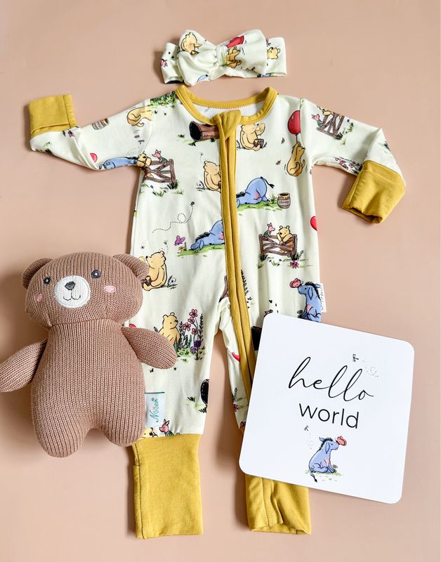 Birth Announcement Card in Pooh & Friends