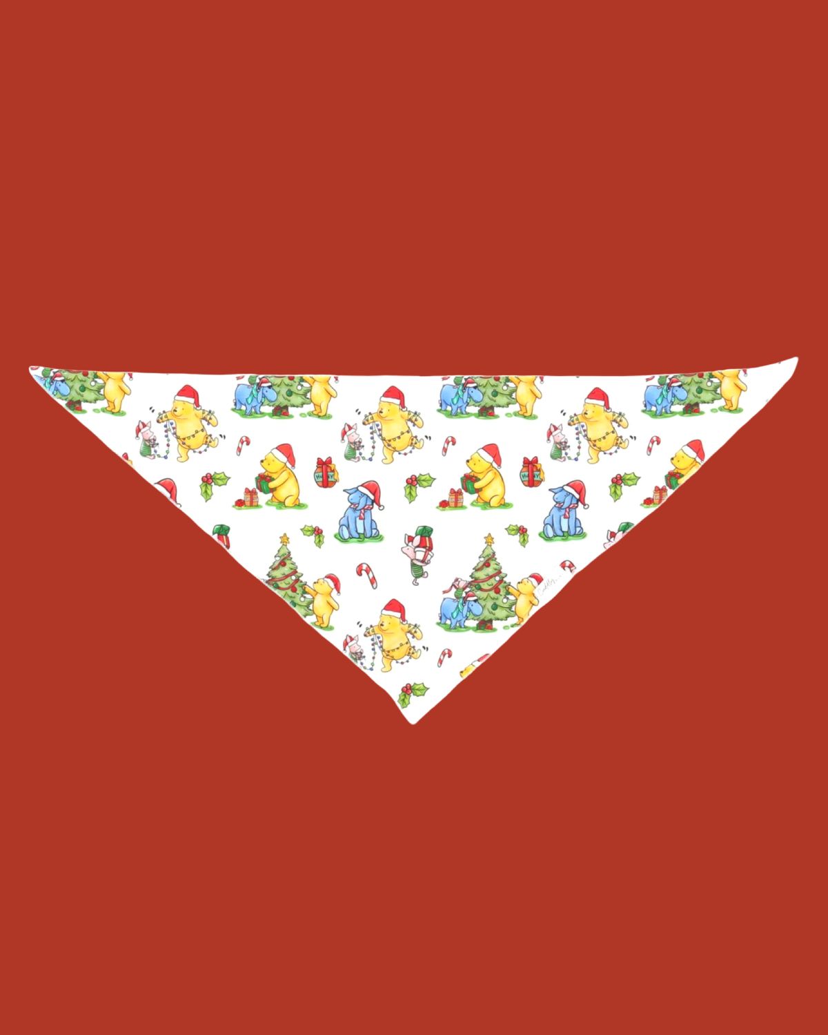 Pet Bandana in Pooh & Friends CHRISTMAS