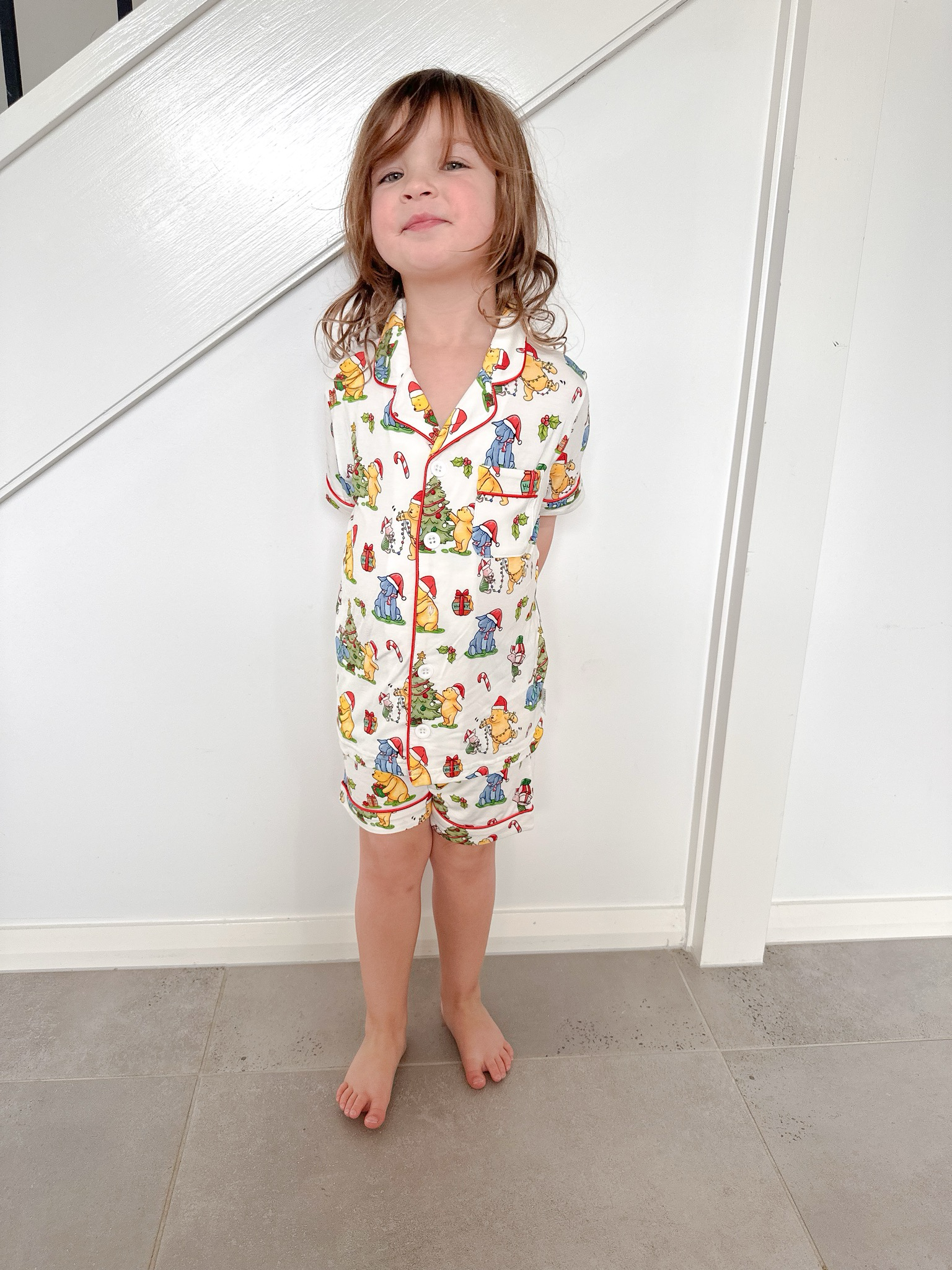 Kids Pj Set in Pooh & Friends CHRISTMAS