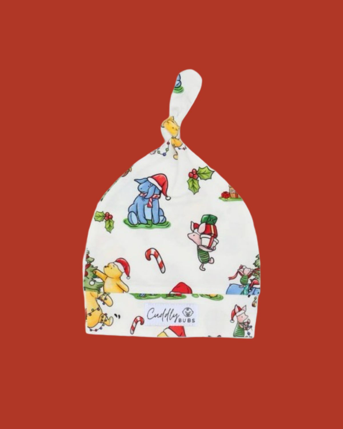 Cuddly Cap in Pooh & Friends CHRISTMAS * PRE ORDER ITEM *