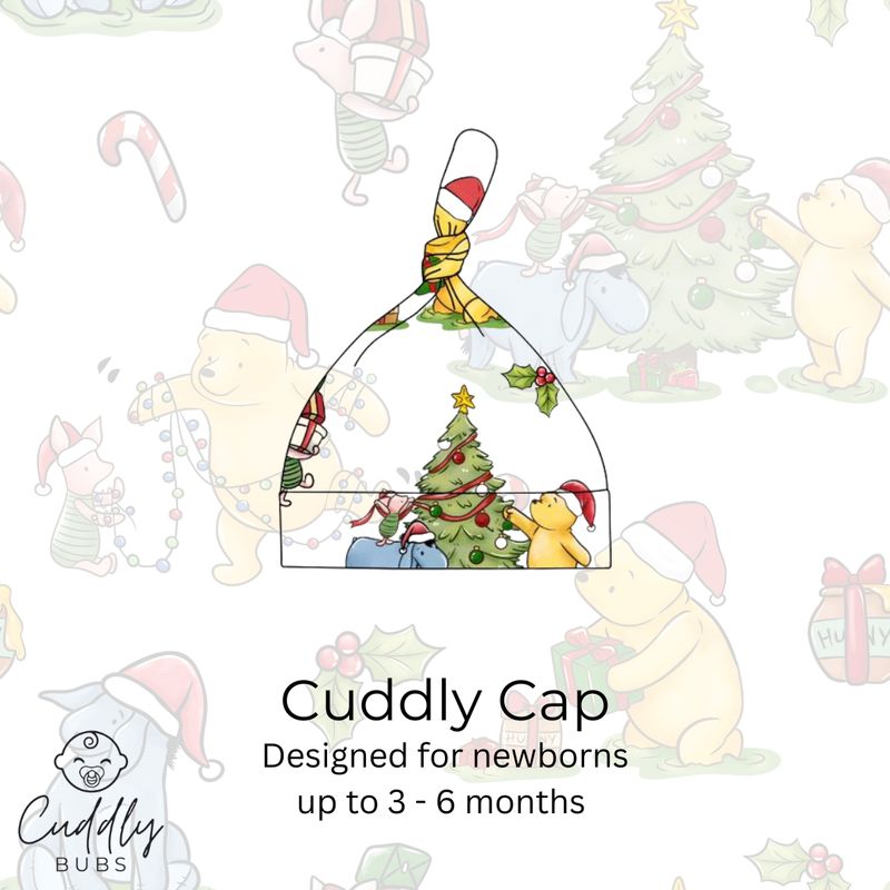 Cuddly Cap in Pooh & Friends CHRISTMAS Cuddly Cap in Pooh & Friends CHRISTMAS